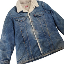 Load image into Gallery viewer, Vintage Levis Denim Sherpa Jacket - L