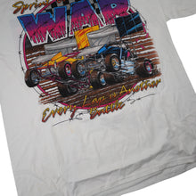 Load image into Gallery viewer, Vintage Manzanita Speedway Sprint Car Racing War Graphic T Shirt - L