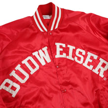 Load image into Gallery viewer, Vintage Budweiser Beer Spellout Sating Jacket - XXL
