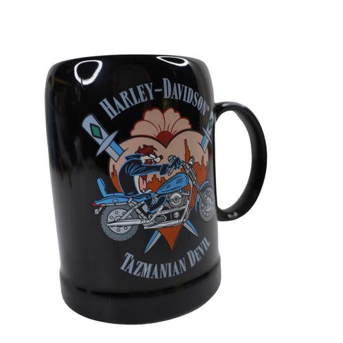 Vintage 90s Harley Davidson Tasmanian Devil Graphic Coffee Mug - OS