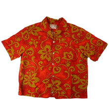 Load image into Gallery viewer, True Vintage 50s Iolani Hapa Jac Bark Cloth Hawaiian Shirt - L