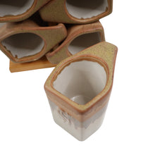 Load image into Gallery viewer, Vintage MCM Rodolfo Padilla Signed Stoneware Kokopelli Stackable Mug Set - OS