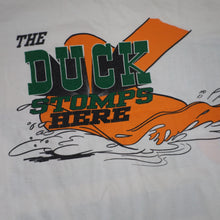 Load image into Gallery viewer, Vintage 1993 University of Oregon Ducks Quack Attack Kickoff Front/back T Shirt - XL