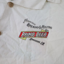 Load image into Gallery viewer, Vintage Primo Beer Hawaiian Button Up Shirt - L
