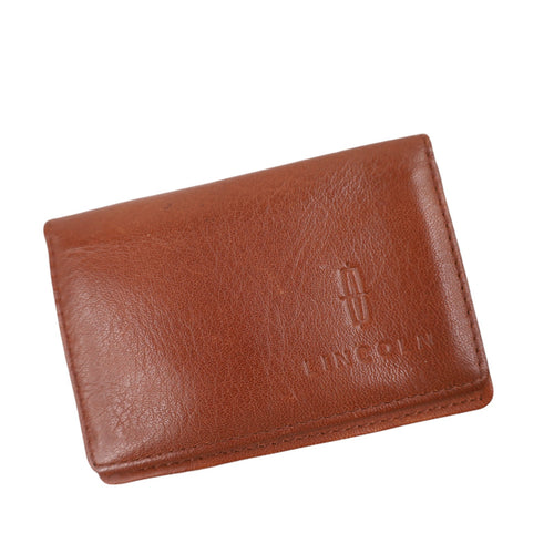 Vintage Lincoln Leather Card Holder - OS