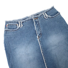 Load image into Gallery viewer, Vintage Y2k Zana Di Denim Frayed Edge Maxi Skirt - W11