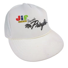 Load image into Gallery viewer, Vintage Jif Peanut Butter "Mr.Pringles" Racing Trucker Hat