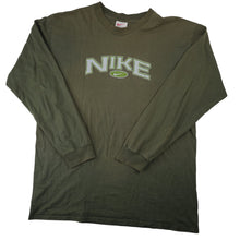 Load image into Gallery viewer, Vintage 90s Nike Spellout Mini Swoosh Long Sleeve Shirt - L