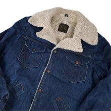 Load image into Gallery viewer, Vintage Wrangler Sherpa Lined Denim Wrange Coat - L