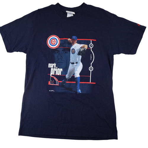 Vintage Adidas Chicago Cubs Mark Prior Graphic T Shirt - M