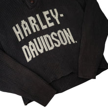 Load image into Gallery viewer, Vintage Harley Davidson Knit Spellout Cowl Sweater - WMNS M