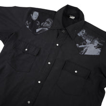 Load image into Gallery viewer, Vintage Y2k Felon Pearl Snapdown Frankenstein Graphics Rockabilly Shirt - XL