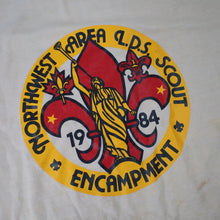 Load image into Gallery viewer, Vintage 1984 Northwest LDS Scouts Encampment Graphic T Shirt - XL