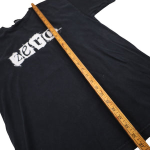 Vintage Y2k Zero Skateboards Graphic Spellout T Shirt - M