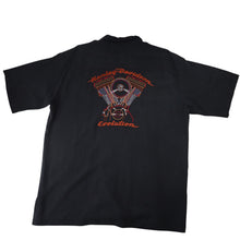 Load image into Gallery viewer, Vintage Harley Davidson x Tori Richards Embroidered V Twin Silk Shirt - XL