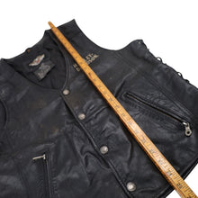 Load image into Gallery viewer, Vintage Harley Davidson Embroidered "Ride Free" Leather Vest - S