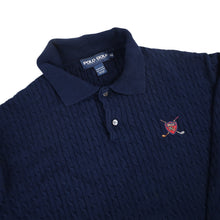 Load image into Gallery viewer, Vintage Polo Ralph Lauren Golf Crest Cable Knit Sweater - XXL