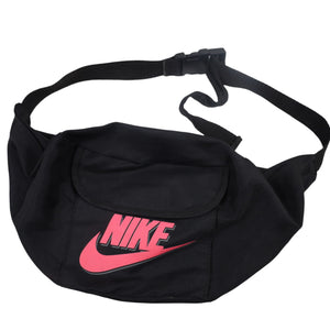 Vintage 90s Nike Spellout Fanny Pack / Chest Rig Bag - OS