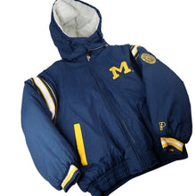 Load image into Gallery viewer, Vintage Pro Player University of Michigan Reversible Puffer Jacket