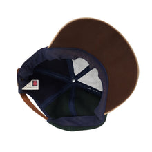 Load image into Gallery viewer, Vintage Budweiser Split Wool Leather Brim Strapback Hat