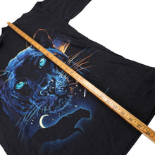 Load image into Gallery viewer, Vintage Habitat Black Jaguar Night Scene Graphic T Shirt - M
