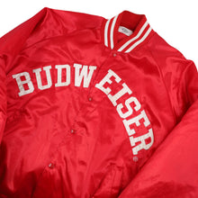 Load image into Gallery viewer, Vintage Budweiser Beer Spellout Sating Jacket - XXL