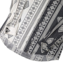 Load image into Gallery viewer, Vintage Wrangler Split Aztec Navajo Design Striped Western Shirt - L