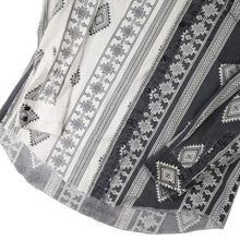 Load image into Gallery viewer, Vintage Wrangler Split Aztec Navajo Design Striped Western Shirt - L