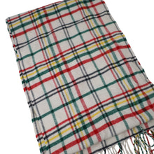 Load image into Gallery viewer, Pendleton Plaid Fringe %100 Wool Scarf - 72&quot;x12&quot;