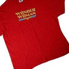 Load image into Gallery viewer, Vintage DC Comics Wonder Women Spellout Graphic T Shirt - YXL