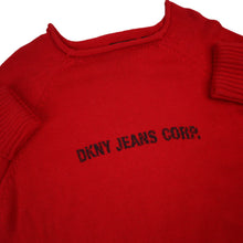 Load image into Gallery viewer, Vintage DKNY Spellout Knit Sweater - WMNS L