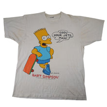 Load image into Gallery viewer, Vintage 1990 Bart Simpson "Cool Your Jets Man" Graphic T Shirt