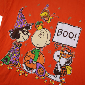 Vintage Peanuts Cartoon Halloween Graphic T Shirt - L