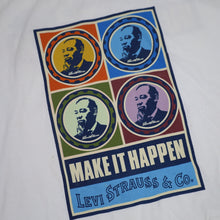 Load image into Gallery viewer, Vintage Y2k Levis Red Tab "Make it Happen" Volunteer Day Graphic T Shirt - XXL