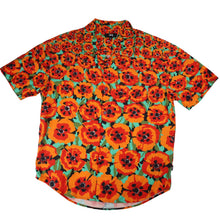 Load image into Gallery viewer, Stussy Poppy Floral AOP Button Up Shirt - S