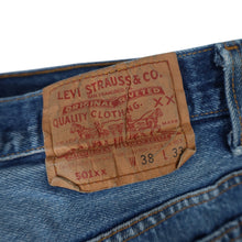 Load image into Gallery viewer, Vintage Distressed Levis 501xx USA Made Denim Jeans