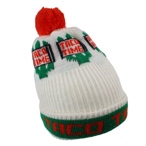 Vintage Taco Time Spellout Beanie Hat - OS