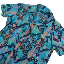 Load image into Gallery viewer, Polo Ralph Lauren Aztec Indigenous Print Loop Collar Plaid Button Up Shirt - M