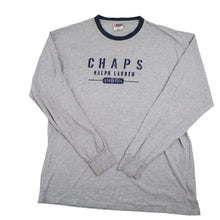 Load image into Gallery viewer, Vintage Chaps Ralph Lauren Graphic Spellout Long Sleeve Graphic T Shirt -  L