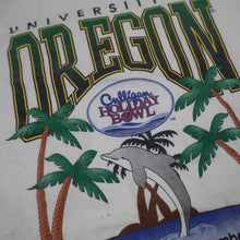 Load image into Gallery viewer, Vintage Y2k  University of Oregon Holiday Bowl Football Graphic T Shirt - XL