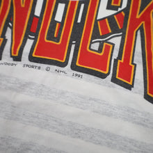 Load image into Gallery viewer, Vintage 90s Woody Sports Vancouver Canucks Hockey Graphic T Shirt - L