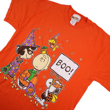 Load image into Gallery viewer, Vintage Peanuts Cartoon Halloween Graphic T Shirt - L