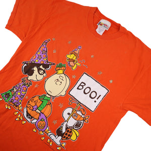 Vintage Peanuts Cartoon Halloween Graphic T Shirt - L