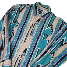 Load image into Gallery viewer, Vintage Wrangler Vertical Aztec Navajo Design Striped Western Shirt - L