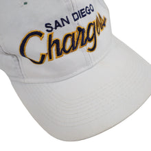 Load image into Gallery viewer, Vintage Sport Specialties San Diego Chargers Script Spellout Snapback Hat - OS