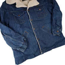 Load image into Gallery viewer, Vintage Wrangler Sherpa Lined Denim Wrange Coat - L