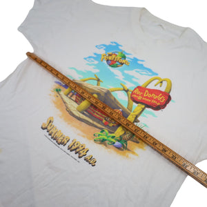 Vintage 1994 McDonalds x Flintstones Movie Graphic T Shirt - L