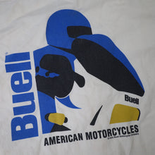 Load image into Gallery viewer, Vintage 1996 Harley Davidson Buell Graphic Button Up Work Shirt - XL