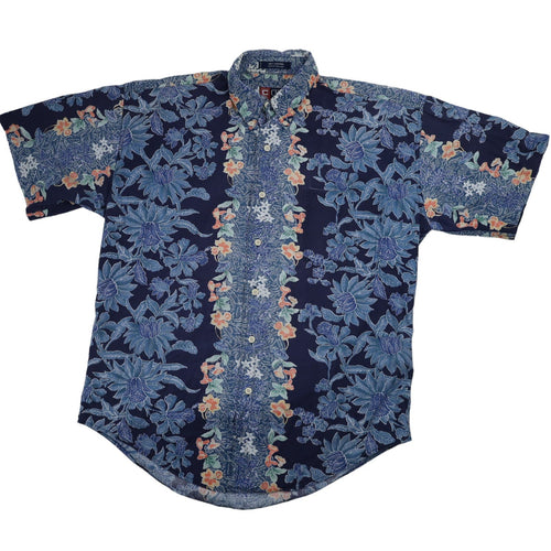 Vintage Chaps Ralph Lauren Allover Floral Print Button Down Shirt - M