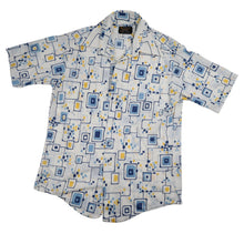 Load image into Gallery viewer, Vintage 70s JC Penny Towncraft Polyester Allover Design Button Down Shirt - M